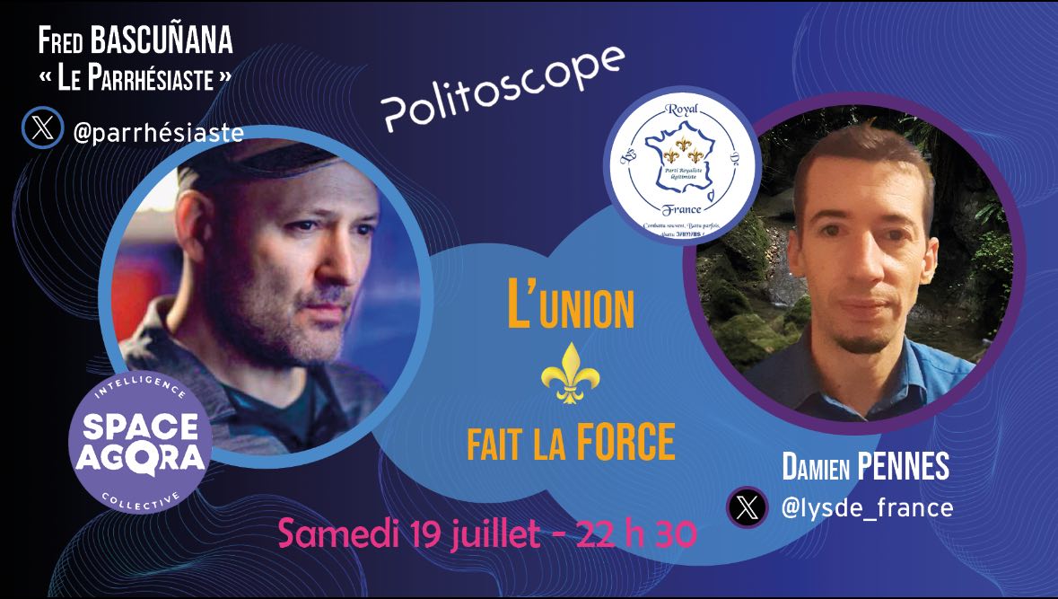 ⚜ ♍0️⃣0️⃣✝️ℹ de France ⚜ (@tantezelie) on Twitter photo Ce soir : Politoscope
l Union fait la force !
Une fenêtre s'ouvre pour creer autre chose de plus grand, de plus beau.
Venez nombreux !
<a href="/damienpennes/">⚜️Damien Lys Royal de France⚜️</a>
<a href="/parrhesiaste_fr/">Parrhésiaste - Frédéric Bascuñana #PIC⚜️</a> Ce soir : Politoscope
l Union fait la force !
Une fenêtre s'ouvre pour creer autre chose de plus grand, de plus beau.
Venez nombreux !
<a href="/damienpennes/">⚜️Damien Lys Royal de France⚜️</a>
<a href="/parrhesiaste_fr/">Parrhésiaste - Frédéric Bascuñana #PIC⚜️</a>