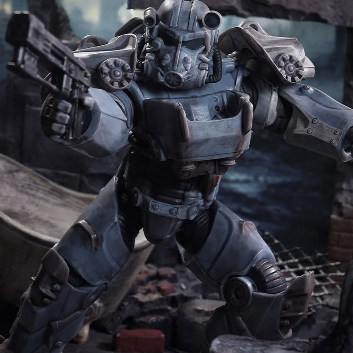 Mephitsu's tweet image. From Fallout comes this new McFarlane Elite Edition release of the T-60 Power Armour, complete with a small armoury of weapons and an Elite Points reward card. Full reveal and pre-orders incoming 23rd July

mephitsu.co.uk/post/mcfarlane…

#McFarlane #EliteEdition #PowerArmour #Fallout