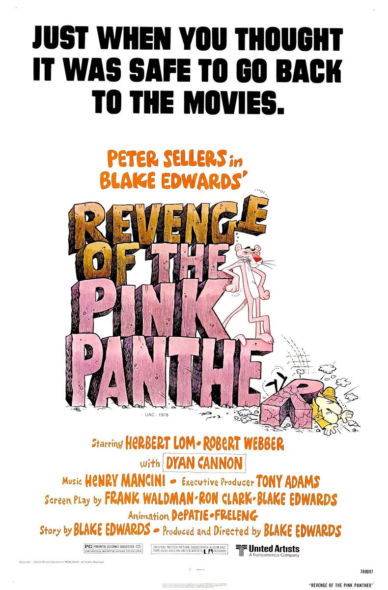 FilmNewsNos's tweet photo. 🎬MOVIE HISTORY: 47 years ago today, July 19, 1978, the movie ‘Revenge of the Pink Panther’ opened in theaters!
#PeterSellers #DyanCannon #HerbertLom #RobertWebber #BurtKwouk #TonyBeckley #RobertLoggia #PaulStewart #AndreMaranne #GrahamStark #BlakeEdwards https://t.co/Sj681RXsNE