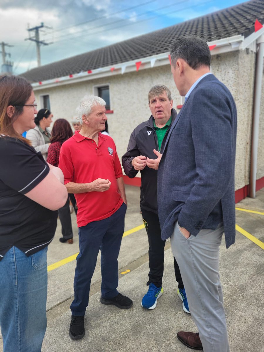 McConalogue's tweet image. Delighted to perform the official opening of Cappry Rovers FC's new playing pitch in Ballybofey this evening along with Finn Harps defender, Joel Bradley-Walsh, who came through the Cappry Rovers Academy.
Well done to all involved.