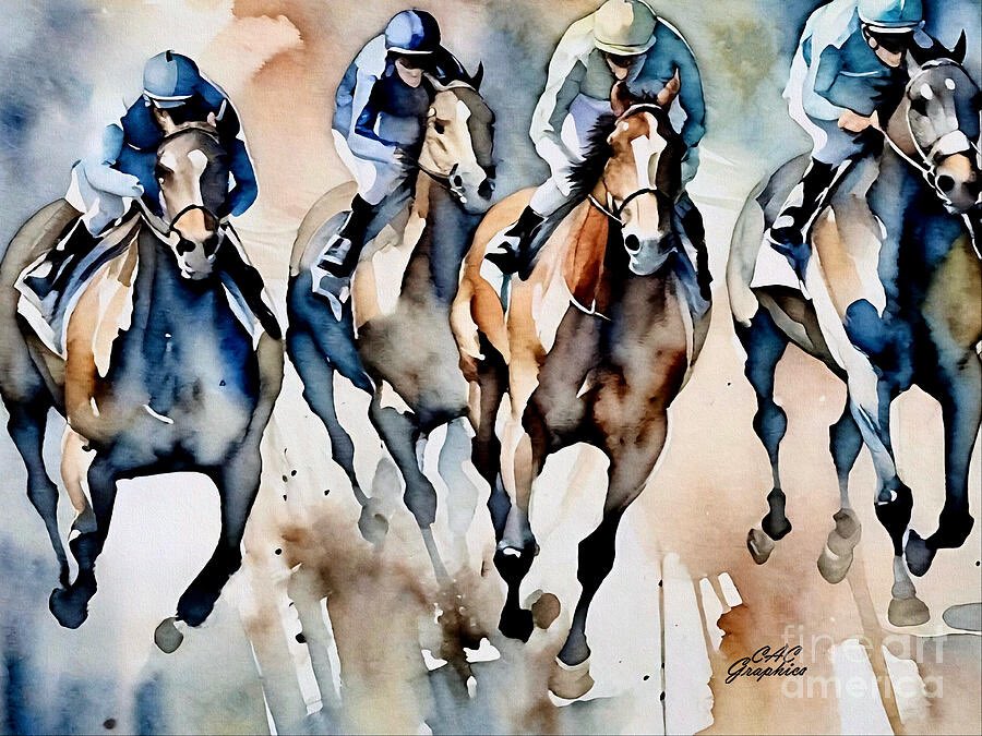 CACGraphics's tweet photo. “Race To The Finish”🐎
New artwork &amp; accessories available
> https://t.co/zs9ftvttVP
#horseracing #Saratoga #Monmouth #Haskell #Gulfstream #DeMar #horses #jockey #thoroughbred #artforsale #art #wallart #prints #gifts #photography #homedecor #interiordesign
#SaturdayVibes https://t.co/8cIm026eXp