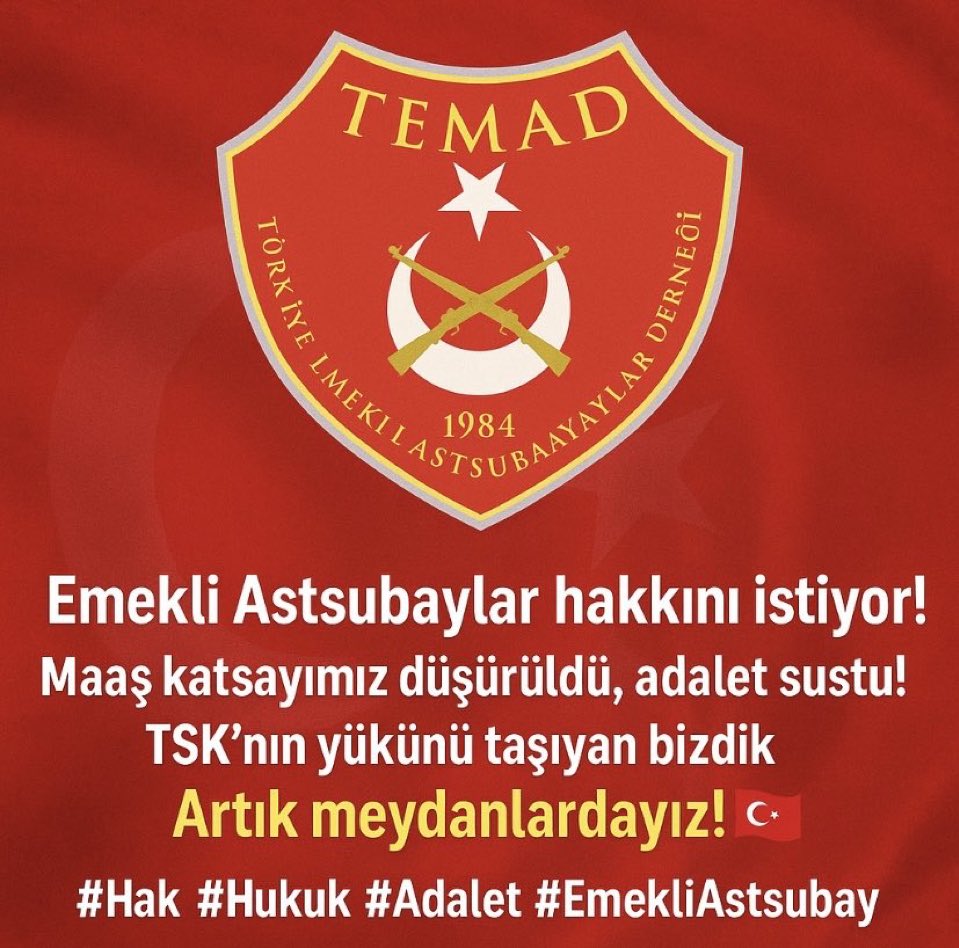 Evlatlarımıza bırakacağımız en değerli miras: Baş eğmeyen bir onur, hak edilmiş bir adalettir!
#temadmeydanlarainiyor