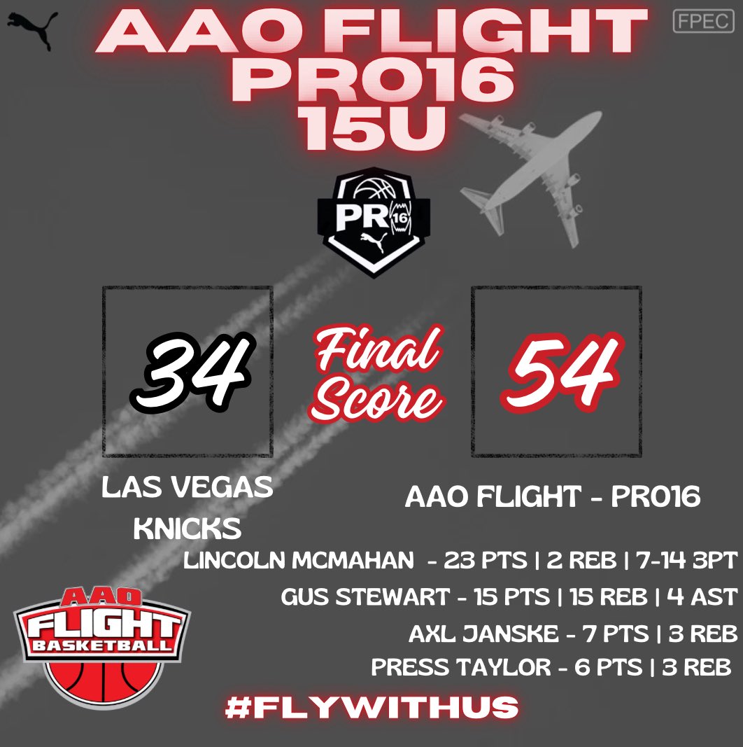 FlightAAO's tweet image. 15U bounce back game!!

#FlyWithUs✈️