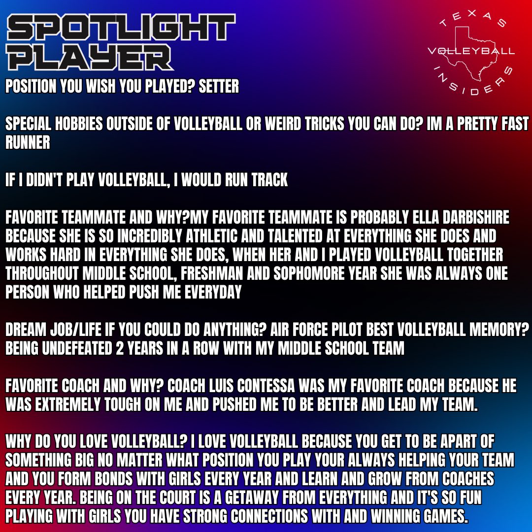 texasvbi's tweet image. Digging into Texas Volleyball! Get to know Maya Martinez and what she’s about. Will you be next?