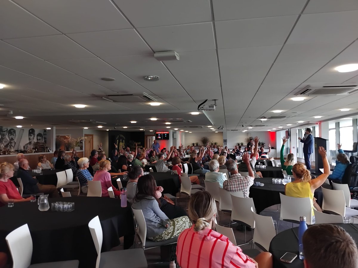 darrenpjones's tweet image. An excellent end of term town hall with constituents from across Bristol North West.
Thank you to @Gloscricket for hosting us, including for our summer drinks!