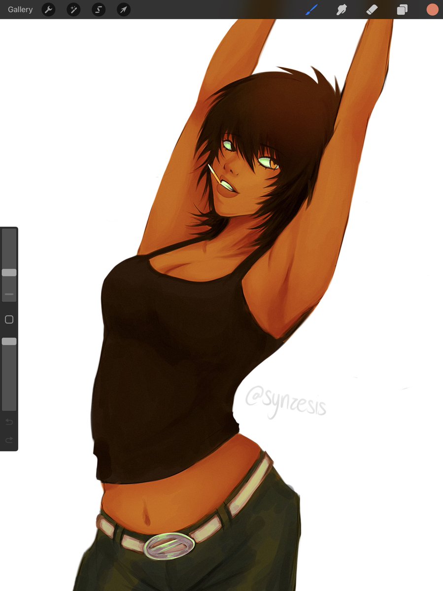 synzesis's tweet image. doodle of a friend’s oc