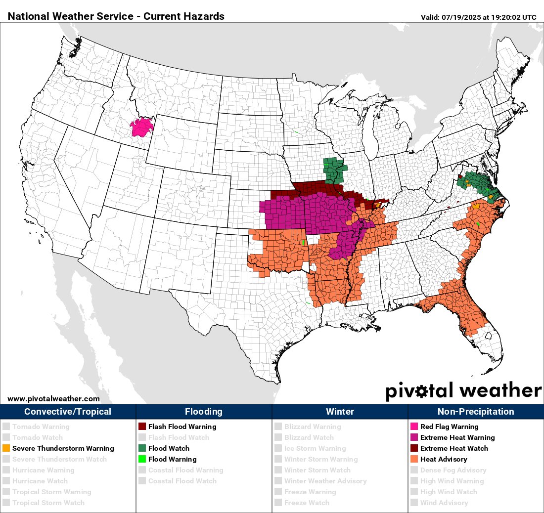 climateguyw's tweet image. On 7/19 major CAT3 #HeatwavePemex strengthened. More watches and warnings were added in the Midwest as well as the Southeast Atlantic area. guyonclimate.com/2025/04/12/ext…
@olliemilman @BMcNoldy @KHayhoe