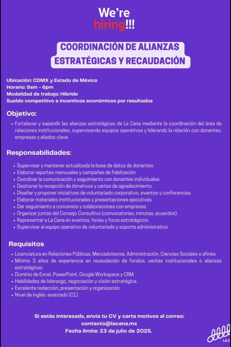 Vacante en La Cana MX 📍🇲🇽