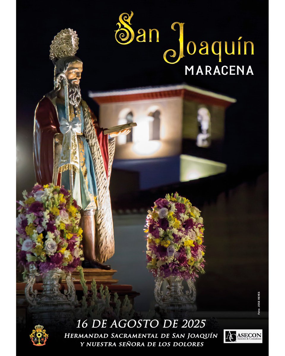 CARTEL DE SAN JOAQUÍN 2025

Nuestra hermana y costalera Martina Sánchez ha sido la encargada de dar voz al cartel anunciador de los actos y cultos del patrón de Maracena, instantánea obra de José Reyes.

#Maracena
#SanJoaquín