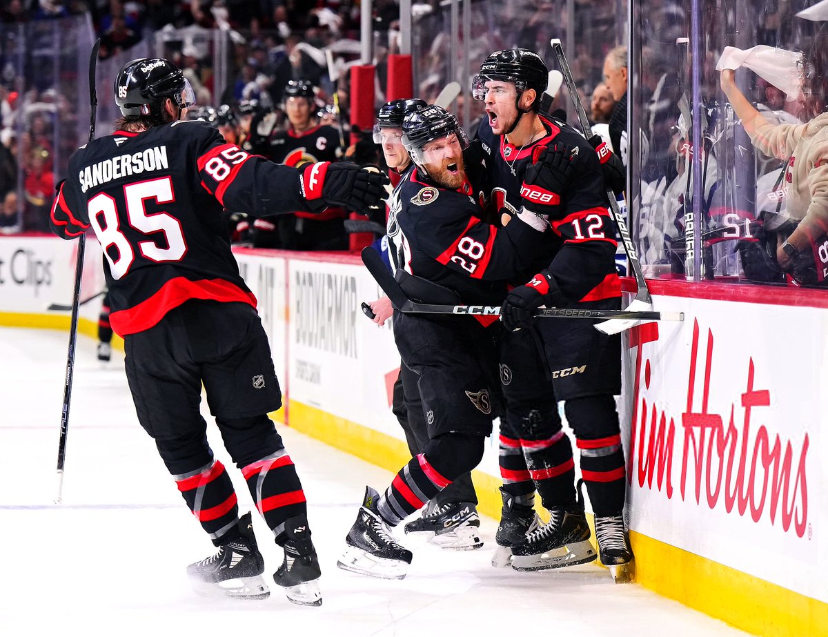 EverydaySens's tweet image. Ottawa prior to the trade deadline:
• 31-25-5 (18th)
• .549 P% (15th)
• 1.96 GF/60 (5v5)(28th)
• -2.18 Goals Above Expected
Ottawa after the trade deadline:
• 14-5-2 (2nd)
• .714 P% (4th)
• 2.61 GF/60 (5v5)(11th)
• 13.56 Goals Above Expected
#GoSensGo
