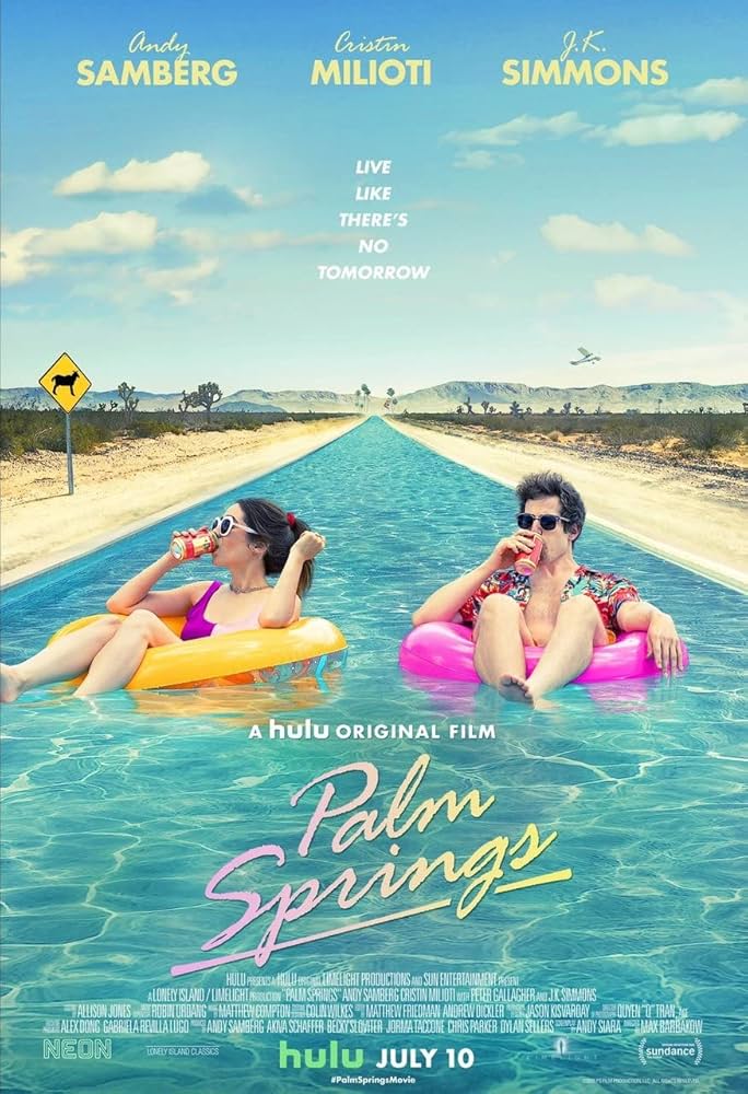 Siempre es un buen momento para volver a recomendar PALM SPRINGS, una comedia loca, divertidísima y entrañable que reinventa el concepto de los bucles temporales. La tenéis en Amazon Prime.