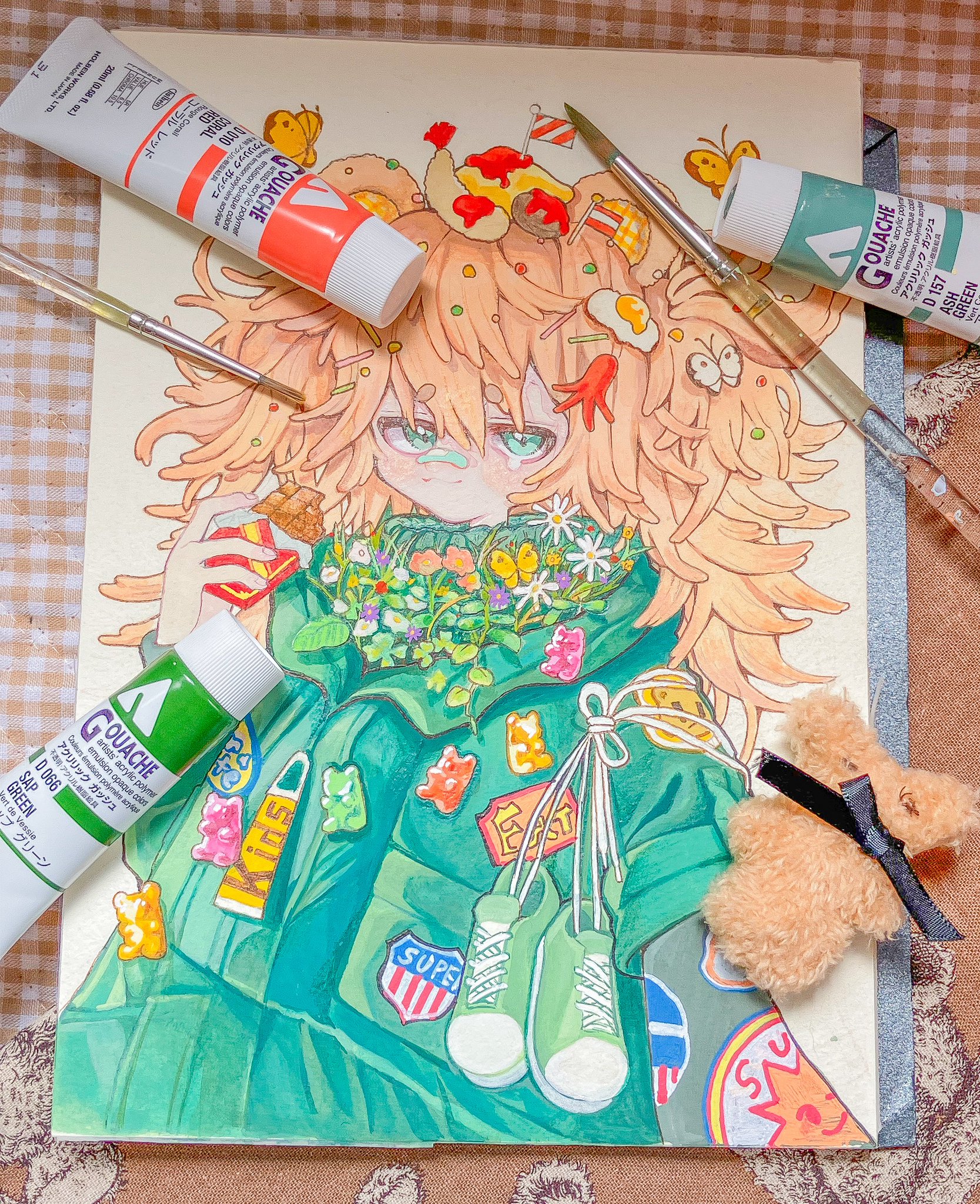 専用 手描きイラスト オリジナル255 Yahoo!オークション - 手描きイラスト オリジナル 水彩画 A5