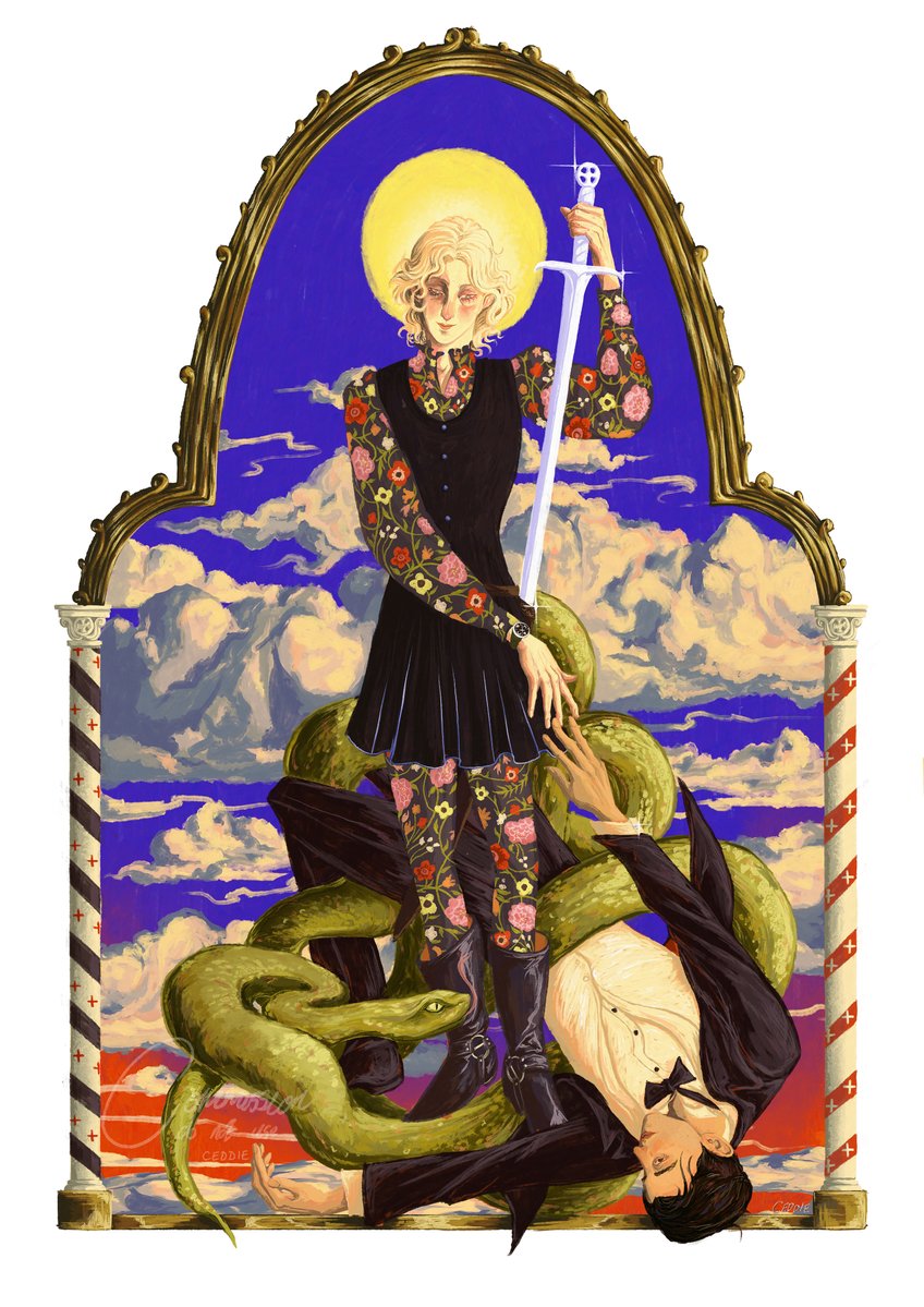 witchiestwitch's tweet image. Commission for caoraesque on bsky! π