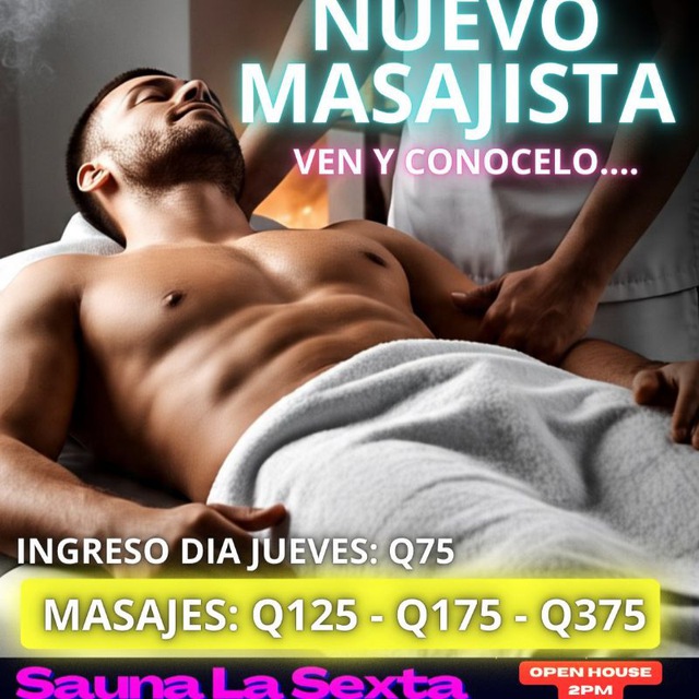 Saunasexta's tweet photo. VEN Y RELAJATE CON NUESTROS 4 DIFERENTES TIPOS DE MASAJE DISFRUTA DE NUESTRAS INSTALACIONES SAUNA SECO Y HUEMDO https://t.co/17H64QhmrP