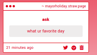 MayorOfHometown's tweet image. christmas day, no shit dude
dont worry i know
i.. err...
gay, gay, fat, purple, gay, fat, fat, purple, gay, gay, gay
why would i tell you where i get my katanas
as long as youre male
