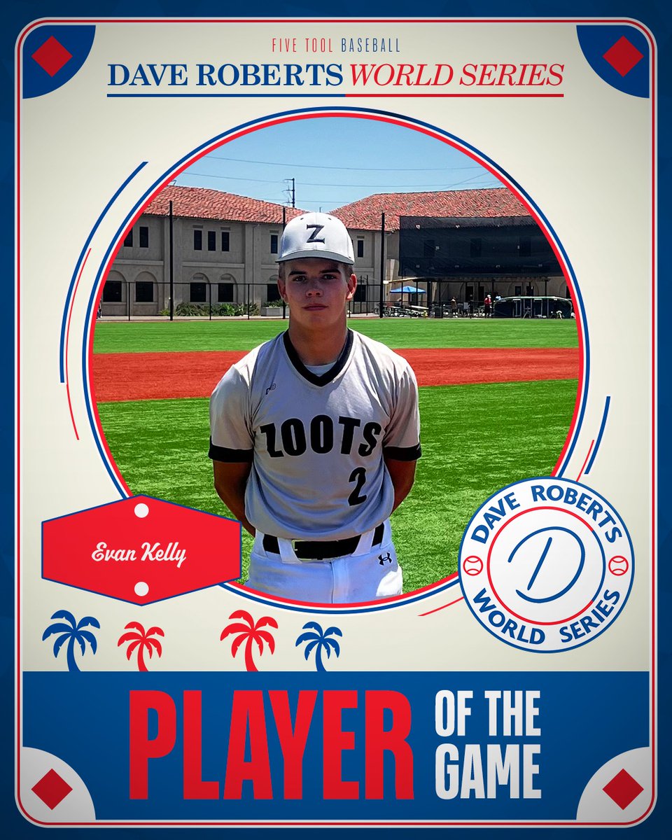 #DaveRobertsWS F: <a href="/ZootsBaseball/">Zoots Baseball</a> 16U 2, Team Kado HI 2027 1
PoG: <a href="/evankelly2027/">Evan Kelly</a> 6 IP, 9K, 0R
Notable: Peyton Lum 7.2 IP, 8K, 2H
Notable: Peyton Lum 7.2 IP, 8K, 2H