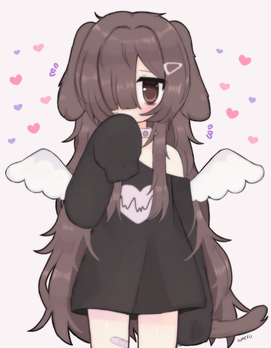 Had draw this cute woofer! 🌧️🖤💤 
#Gloomyzzz