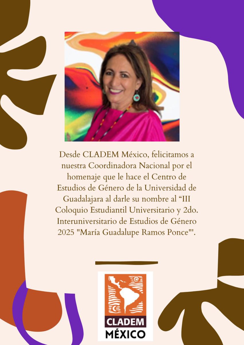 Cladem Jalisco (@clademjal) on Twitter photo Felicitamos a <a href="/dralupitaramosp/">Lupita Ramos</a> por el homenaje que le hace el Centro de Estudios de Género de la <a href="/udg_oficial/">Universidad de Guadalajara</a>. Celebramos tu compromiso y congruencia querida compañera. Felicitamos a <a href="/dralupitaramosp/">Lupita Ramos</a> por el homenaje que le hace el Centro de Estudios de Género de la <a href="/udg_oficial/">Universidad de Guadalajara</a>. Celebramos tu compromiso y congruencia querida compañera.
