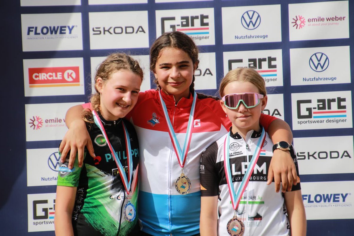 DucalSports's tweet photo. Championnat MTB XCO Minimes &amp; Cadets

Minimes 
🥇Mathis Elsen &amp; Lyel Hever
🥈Moritz Knudsen &amp; Liz Bastian
🥉Fabio Giampaolo &amp; Lilli Beck

Cadets 
🥇Lois Baustert  &amp; Enola Walch
🥈Noé Garcia Pinnel &amp; Olivia Kohn
🥉Ben Schmitt https://t.co/6RUkdP7Twg