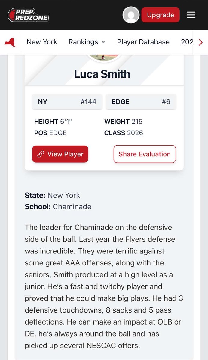 Luca Smith (@smithluca77) on Twitter photo Thank you <a href="/jared_valluzzi/">Jared Valluzzi</a> for the write up for me and my teammates. We are ready for a championship run this year! <a href="/Chaminade_FB/">Chaminade Flyers Football</a> <a href="/coache57/">Tom Elder</a> <a href="/CoachClaro/">Tom Claro</a> <a href="/DeclanFMiller/">Declan Miller | '26 | #72 | OL | Chaminade HS (NY)</a> Thank you <a href="/jared_valluzzi/">Jared Valluzzi</a> for the write up for me and my teammates. We are ready for a championship run this year! <a href="/Chaminade_FB/">Chaminade Flyers Football</a> <a href="/coache57/">Tom Elder</a> <a href="/CoachClaro/">Tom Claro</a> <a href="/DeclanFMiller/">Declan Miller | '26 | #72 | OL | Chaminade HS (NY)</a>