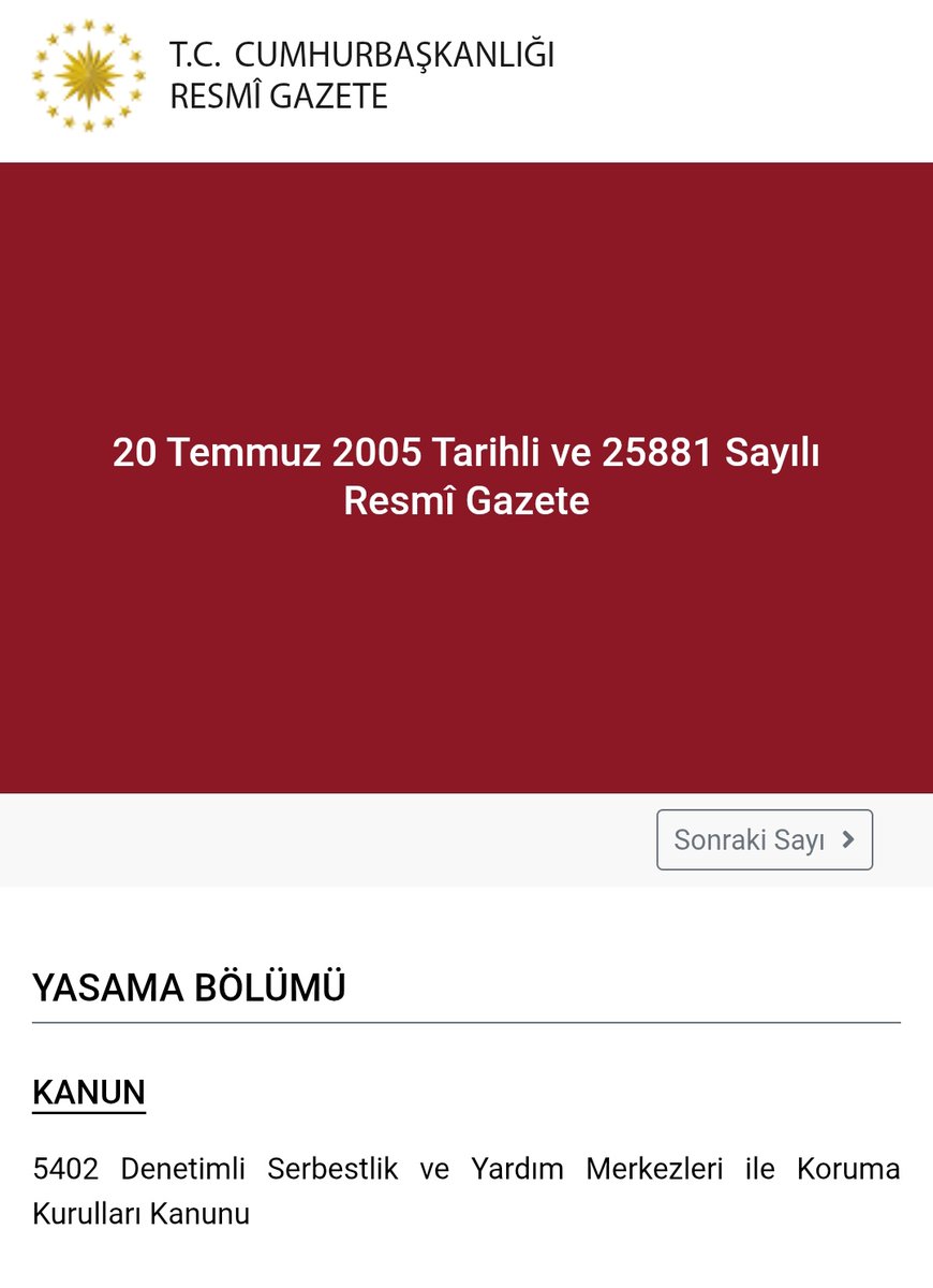 Denetimli Serbestlikte 20 Yıl: Ceza Adaletinde Sessiz Bir Devrim

📅 20 Temmuz 2005 - 20 Temmuz 2025

🔹 Bir Kanunun Ötesinde: Topluma Açılan Kapı
20 Temmuz 2005 tarihli Resmi Gazete'de yayımlanan 5402 sayılı Denetimli Serbestlik Hizmetleri Kanunu*, yalnızca bir yasal düzenleme