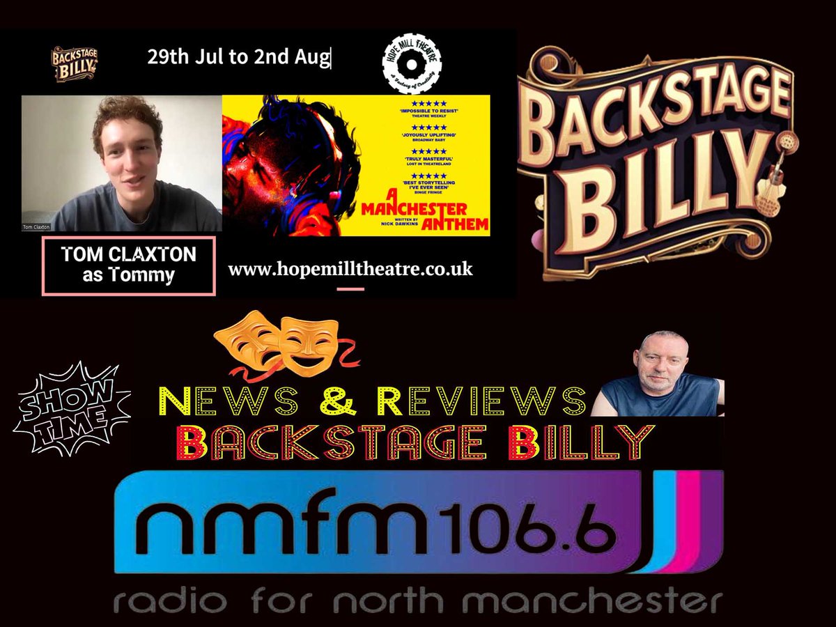 Backstage Billy (@backstagebilly) on Twitter photo <a href="/backstagebilly/">Backstage Billy</a> is back from 9am hopemilltheatre.co.uk/event/manchest… #theatre #actors #actorslife to watch interview - click link below.. backstagebilly.uk/reviews-interv… "A Manchester Anthem" is at
<a href="/hopemilltheatre/">Hope Mill Theatre</a> <a href="/tom_claxton/">Tom Claxton</a> <a href="/nickplaywright/">Nick Dawkins Playwright</a>
<a href="/cloudburst_/">Matthew Horton</a> 29th Jul to 2nd Aug 2025 <a href="/backstagebilly/">Backstage Billy</a> is back from 9am hopemilltheatre.co.uk/event/manchest… #theatre #actors #actorslife to watch interview - click link below.. backstagebilly.uk/reviews-interv… "A Manchester Anthem" is at
<a href="/hopemilltheatre/">Hope Mill Theatre</a> <a href="/tom_claxton/">Tom Claxton</a> <a href="/nickplaywright/">Nick Dawkins Playwright</a>
<a href="/cloudburst_/">Matthew Horton</a> 29th Jul to 2nd Aug 2025
