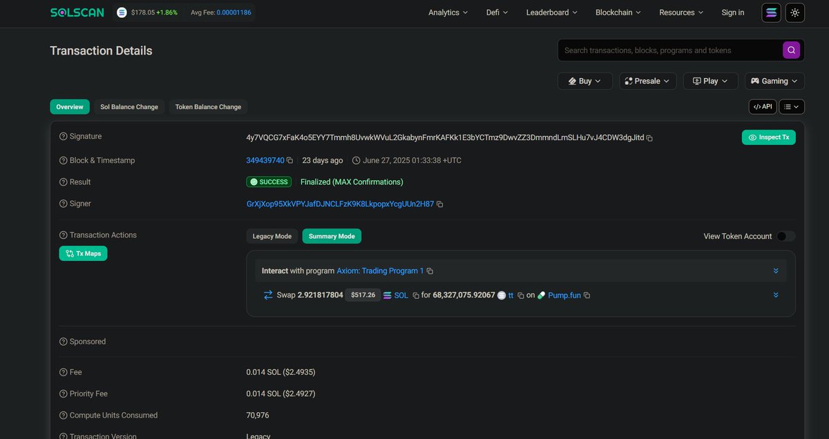 MikeStotts6's tweet image. $ai20xtest7
5biZBi3r8ZsR6w5tRmoC5qRH4wpKaYncrvX5VD2wjups

rumored to be launched by a xai ex employee @qhwang3

kinda cool tek but if you check her dev wallet she also funded a memecoin 3 months ago?

pump.fun/coin/Bupe7NKun…
