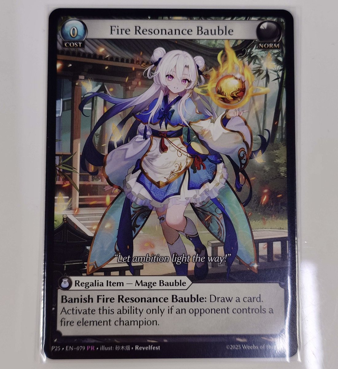 merlinsmrktplc's tweet image. Who’s playing Grand Archive events this Revelfest for the chance to get a non foil Fire Resonance Bauble?
Each active store gets 16x Non-foil Promos and 1x Playmat!