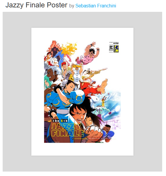 sebazebes's tweet image. Little update: If you're interested, I added the Jazzy Finale illustration to my prints page (check the L0nk in bio).
I also added another Street Fighter illustration I made some time ago, which was very well received back then.
Website has a summer sale now, don't miss it 😄