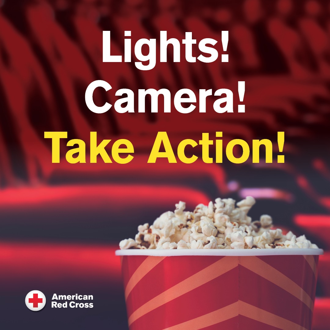 Pop in to donate blood and catch a flick on us! Come to give blood now through July 31 and get a Fandango Movie Ticket by email (up to $15 ticket price &amp; fees). Book now: rcblood.org/4kzVCUI
