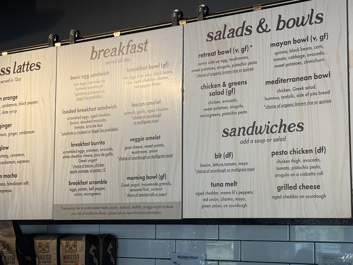 thebenbergman's tweet image. I’m at a cafe in Seattle where there are no prices listed on the menu.
I asked if there was anywhere I could see the prices and the worker replied: “No, we don’t have that.”
Is this a new thing?