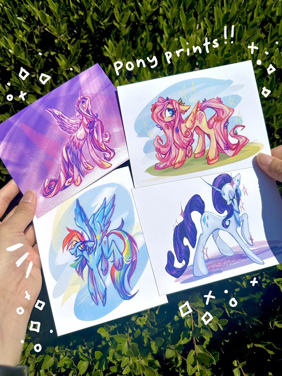 gobwormshop's tweet image. sh0p update!!! ft mlp prints, pronoun pin restock, seal sticker sheets, and more!