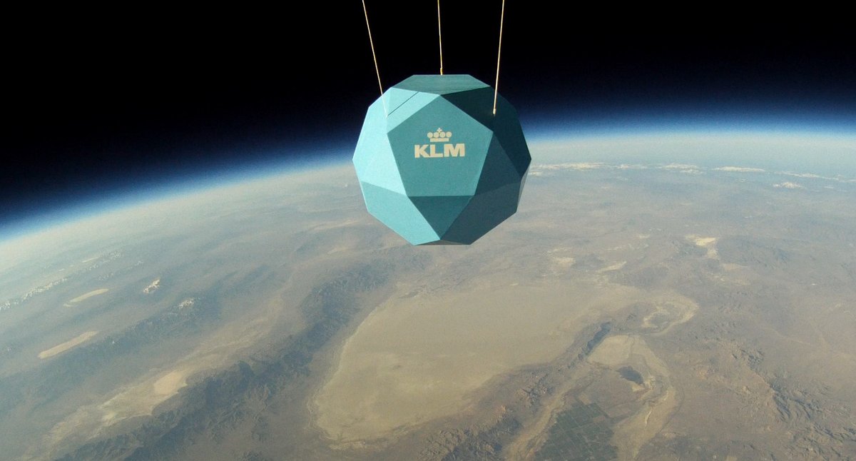 Concept to Flight. Years ago we did a commercial up top for KLM Airlines. Commercial Space sometimes really means commercials about space.