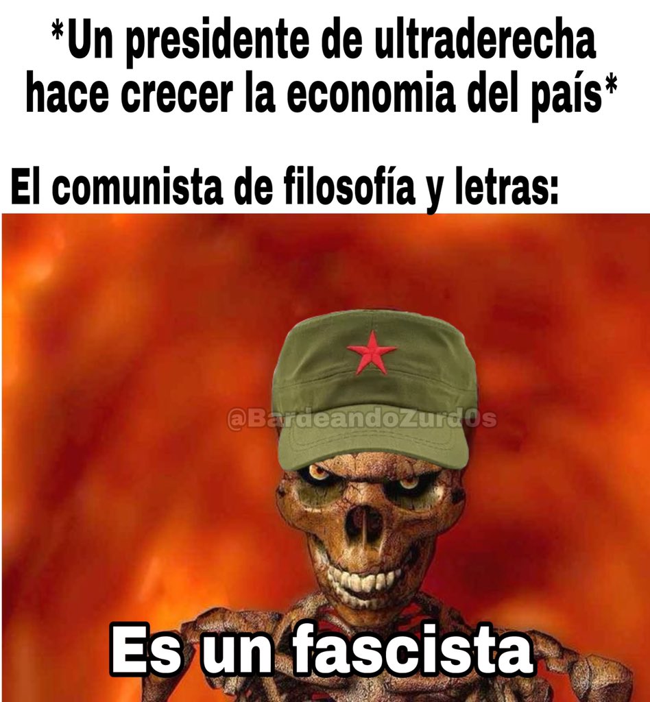 BardeandoZurd0s's tweet image. Es un fascista XD