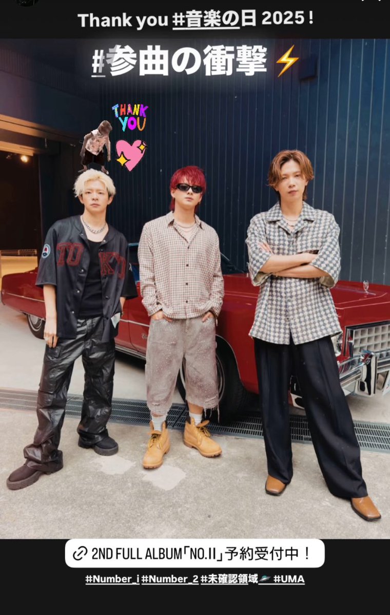 kanast1206's tweet photo. もうめちゃくちゃ
カッコよかってんけどー❤️🩵💜
あんな赤髪似合う人おる？
ほんでめっちゃ近くで見れた人
めちゃくちゃ羨ましい〜✨

#Number_i_音楽の日 
#Number_i
#参曲の衝撃 https://t.co/Lw4yS4fHBJ