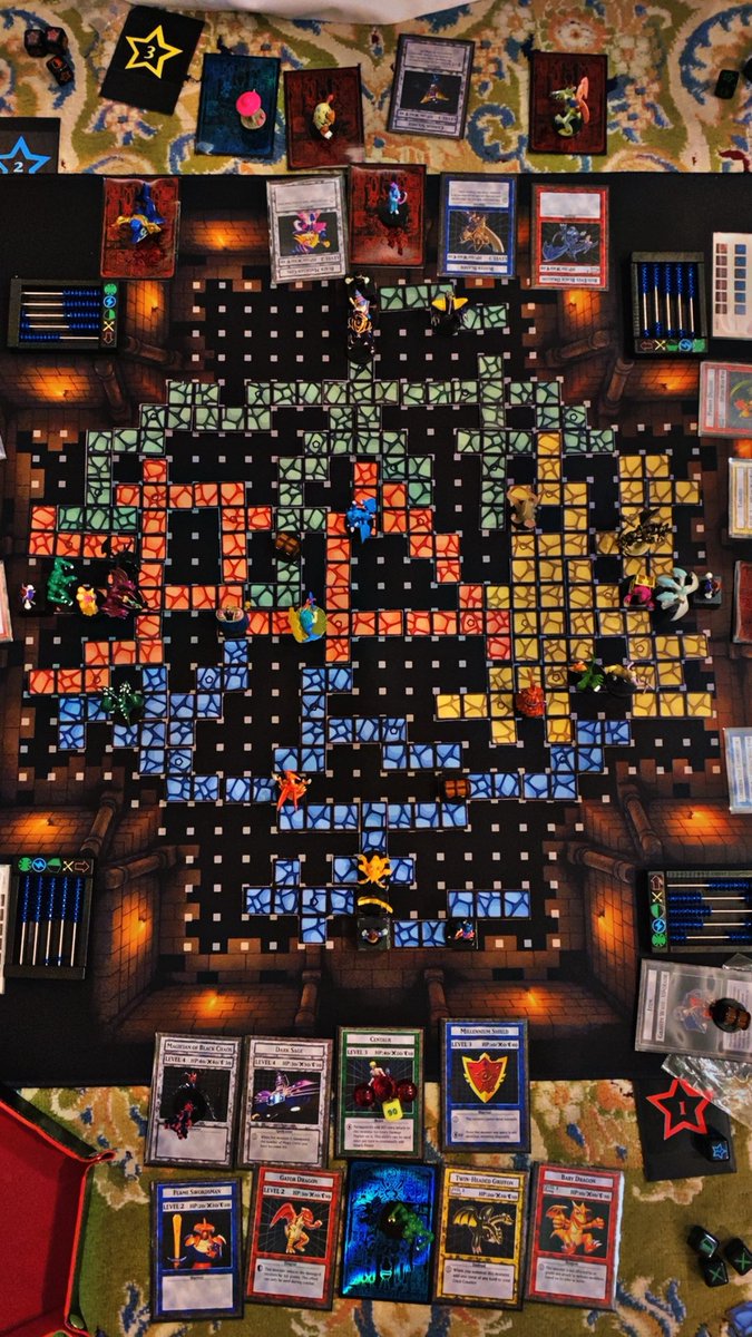 DrNTertainment's tweet photo. From yesterday’s match, can you guess who won? 
#Dungeondicemonsters
#ダンジョンダイスモンスターズ https://t.co/xOvGIZDWN8