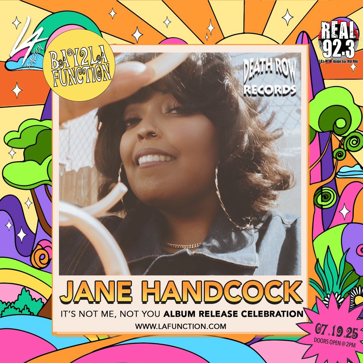 Death Row Records (@deathrowrecords) on Twitter photo Join <a href="/msjanehandcock/">Jane Handcock</a> this weekend at the BAY2LA Function to celebrate her new album release "It's me, not you"! ⭐️ Join <a href="/msjanehandcock/">Jane Handcock</a> this weekend at the BAY2LA Function to celebrate her new album release "It's me, not you"! ⭐️