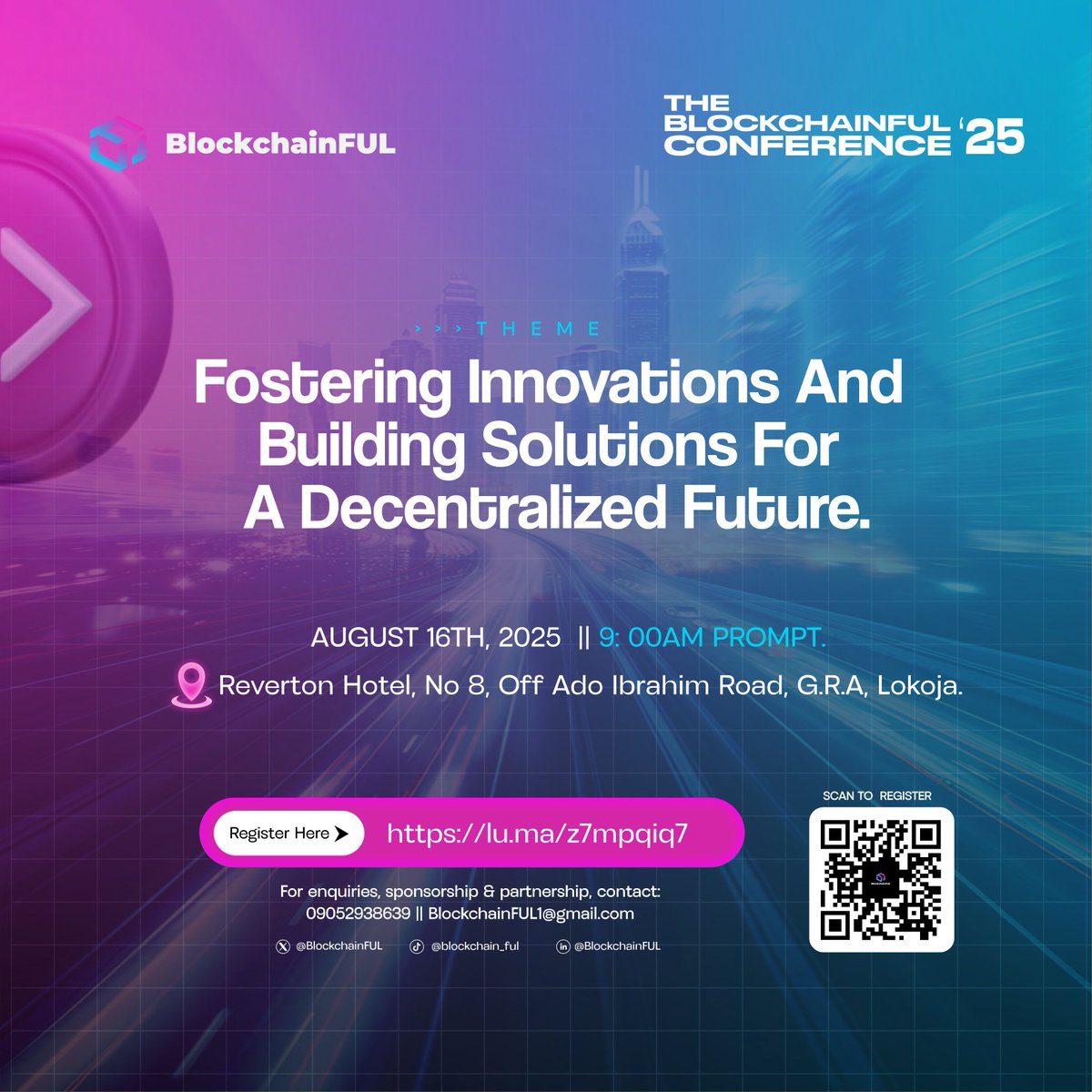 BlockchainFul's tweet image. BlockchainFUL Conference 2024 wasn’t just a summit — it was a movement.

It sparked new communities, unlocked real opportunities, and inspired a fresh wave of contributors and builders in the Web3 space across Nigeria.

Now, we’re turning up the momentum.
BlockchainFUL Conference…