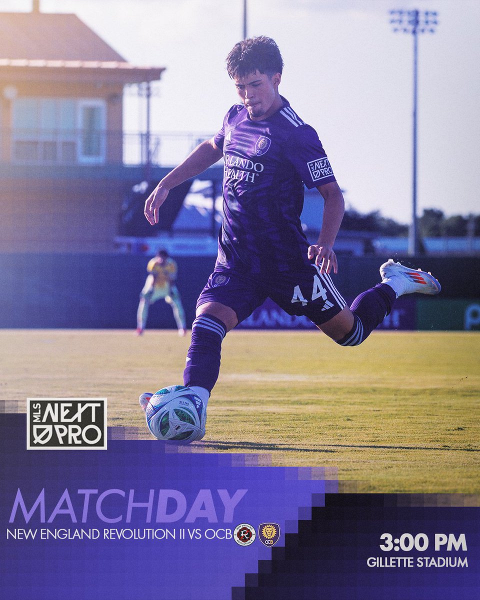OrlandoCityB's tweet image. ALL SET FOR BATTLE ⚔️
🆚 New England Revolution II
🕒 3:00 PM
🏟️ Gillette Stadium
📺#MLSSeasonPass on @AppleTV
