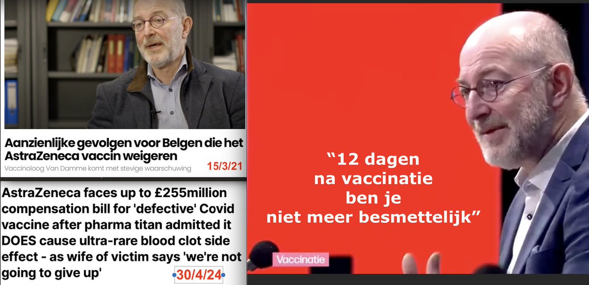 Het is deze week bijzonder gepast om eer te betonen aan de verdiensten,  en de wereldvermaarde kennis van Baron Van Damme. 12 dagen na vaccinatie was niemand nog besmettelijk, en het uit de handel genomen Astra Zeneca experiment weigeren, kon zware gevolgen hebben. Bravo Pierre!