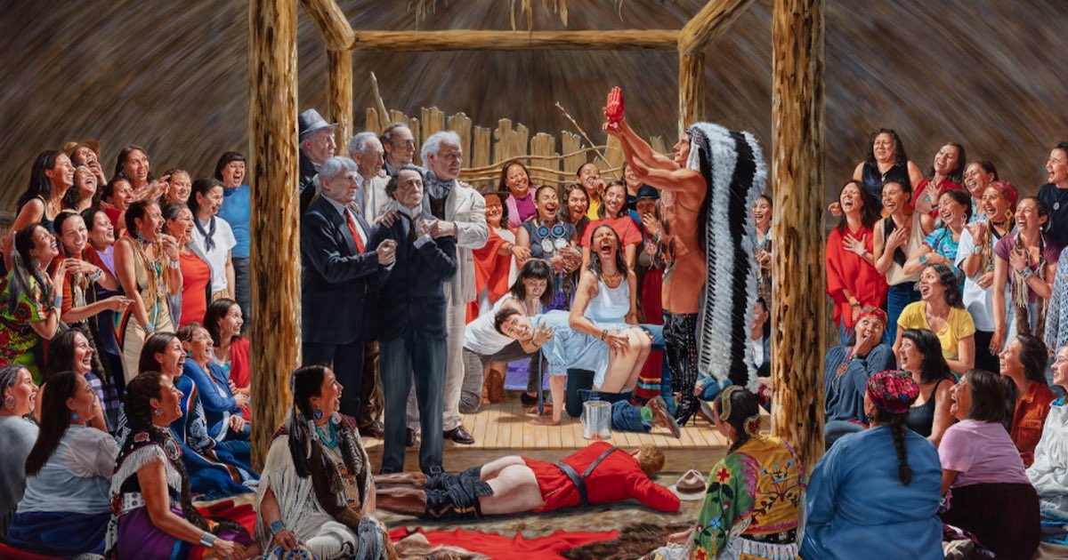 JimMcMurtry01's tweet image. During Trudeau’s time in office, indigenous artist Kent Monkman received funding from the Canada Council for the Arts.
Is this reconciliation?