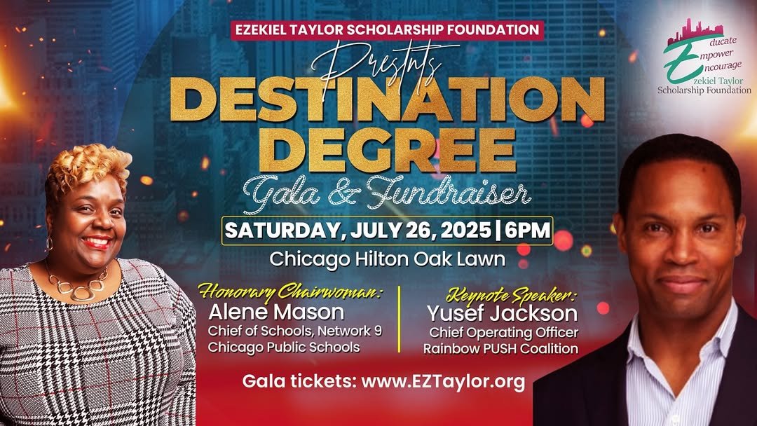 RPCoalition's tweet image. Just 8 Days Away! 🎉
The EZ Taylor Foundation Scholarship Gala is happening Saturday, July 26th ; and the countdown is officially on!
Yusef Jackson, Chief Operating Officer of Rainbow PUSH Coalition, as keynote speaker, and celebrating Alene Mason of Chicago Public Schools as…