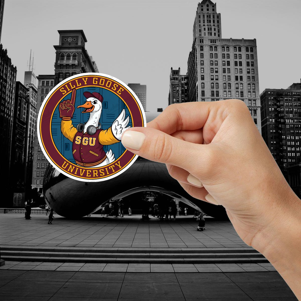 StickerFrenzyy's tweet image. Enrollment’s open at Silly Goose University! 🎓
Rep the wildest campus around with this funny vinyl sticker – perfect for laptops, lockers &amp;amp; more!
🎒👉 etsy.me/40tywrI
#SillyGoose #StickerDrop #FunnySticker #CollegeLife #GooseOnTheLoose