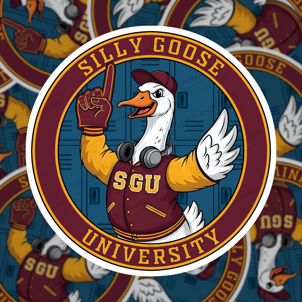 StickerFrenzyy's tweet image. Enrollment’s open at Silly Goose University! 🎓
Rep the wildest campus around with this funny vinyl sticker – perfect for laptops, lockers &amp;amp; more!
🎒👉 etsy.me/40tywrI
#SillyGoose #StickerDrop #FunnySticker #CollegeLife #GooseOnTheLoose