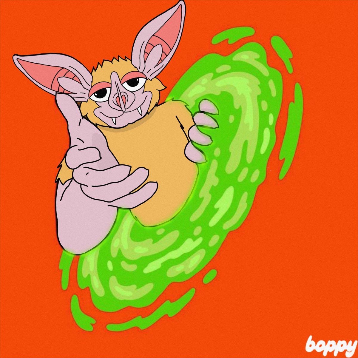 Boppybat's tweet image. Green portal adventures begin! 🚪✨

$BOPPY BILLIONS