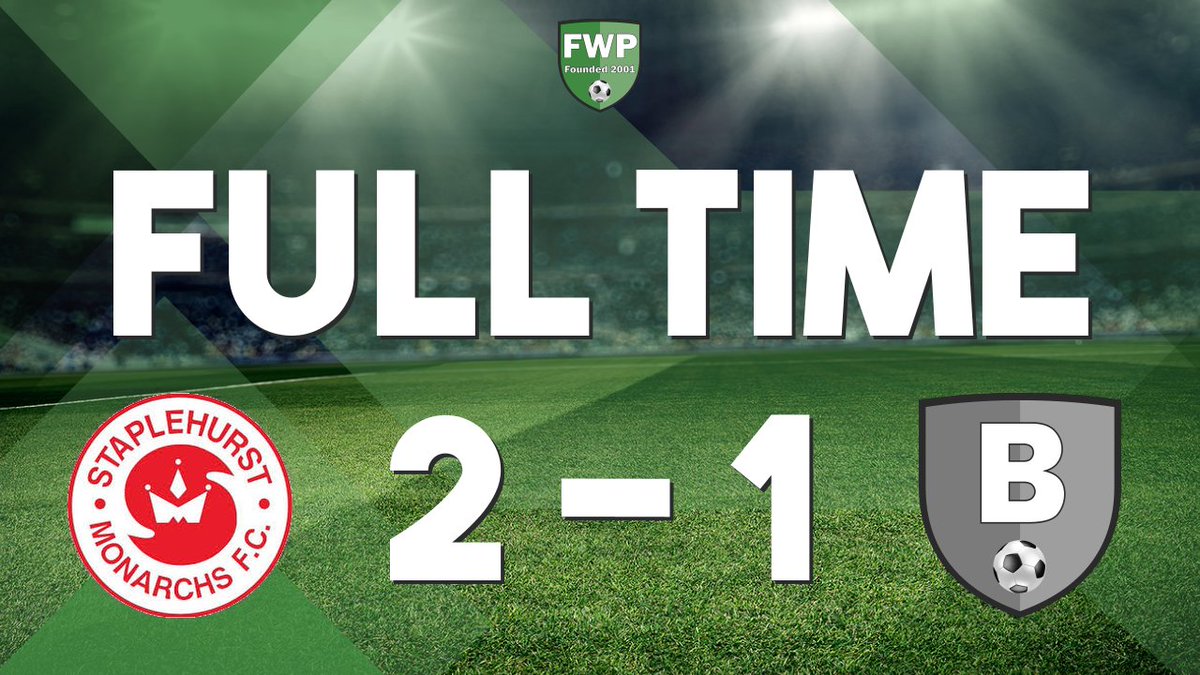 staplehurstmon's tweet image. FULL-TIME: Staplehurst Monarchs 2-1 Borden Village