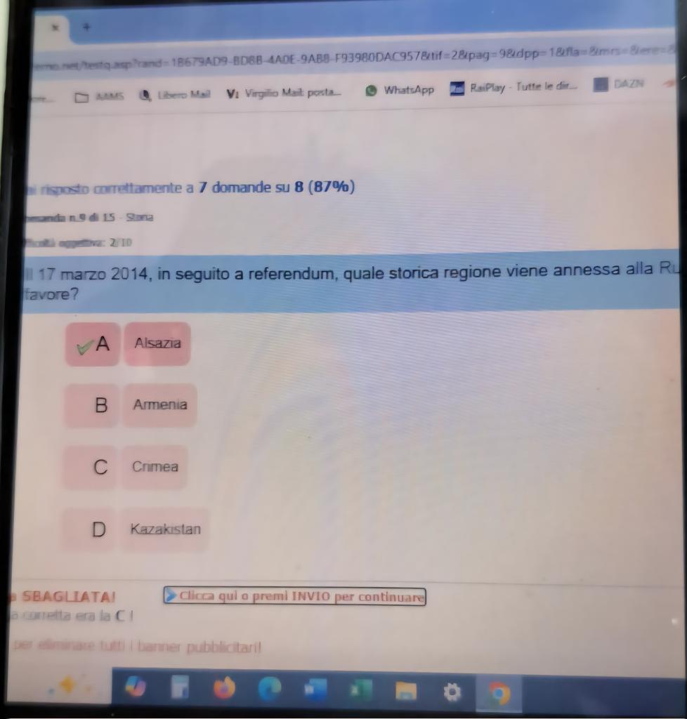 Gyruum's tweet image. Se deciderete di conseguire l'esame di abilitazione a guida turistica 2025, il quiz del Ministero del Turismo vi insegnerà che la DPR è uno stato indipendente e che il referendum farsa in Crimea era legittimo e i dati degli occupanti russi corretti.
Disinformazione ovunque.