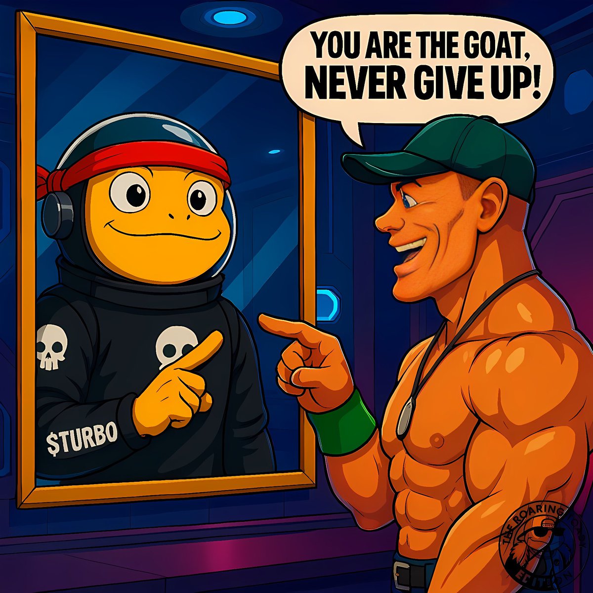 TheRoaringToady's tweet image. 🧵 JOHN CENA FOLLOWS. That’s big. But you 🫵🏼 know what’s BIGGER?👇
📣 A comment. A reaction. A simple:
“NEVER GIVE UP ✊🏼💛”
Because the $TURBO Community that NEVER gives up…
🔥 Deserves more than a follow.
🔥 Deserves a shout from the GOAT himself.
🔥 Deserves the legend to…