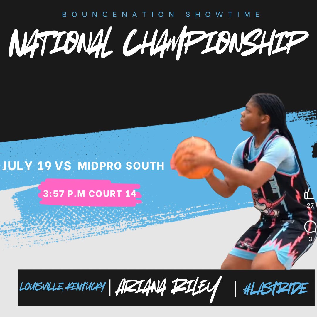 1-0… second game at the National Championship in Louisville, Kentucky. Let’s get it W team.