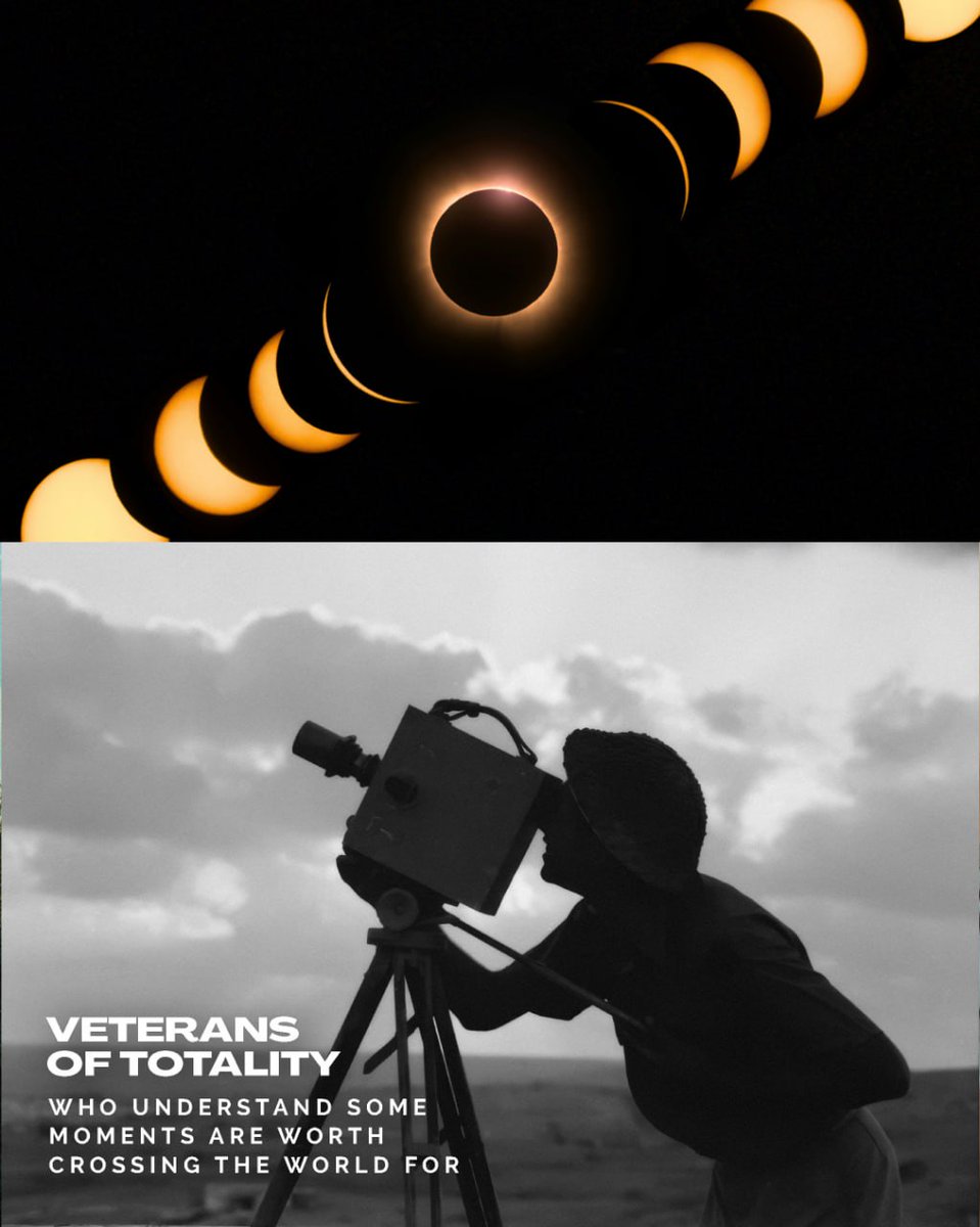 IcelandEclipse's tweet image. They&apos;ve stood in the path of totality from Australia to Antarctica. Witnessed the corona dance over deserts, mountains, and oceans. Each eclipse different, each moment unrepeatable.

These are the veterans of cosmic wonder. Astronomers, photographers, adventurers who understand…